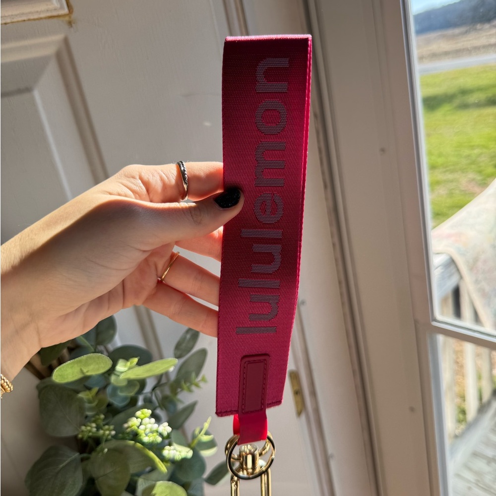 Lululemon Pink Key Chain